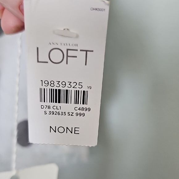 Loft NWT Feminine Whimsical Polka Dot Scarf With Fringe Hem 29 X 85 - Picture 2 of 8